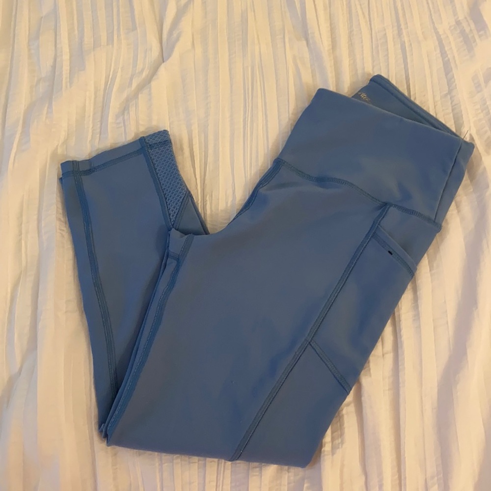 BLUE WORKOUT LEGGINGS